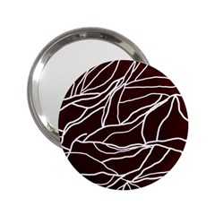 River System Line Brown White Wave Chevron 2 25  Handbag Mirrors by Mariart