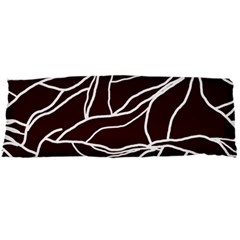 River System Line Brown White Wave Chevron Body Pillow Case Dakimakura (two Sides)