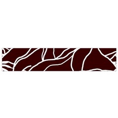 River System Line Brown White Wave Chevron Flano Scarf (small) by Mariart