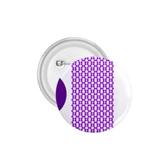 River Hyacinth Polka Circle Round Purple White 1 75  Buttons