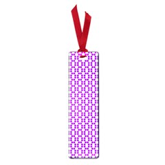 River Hyacinth Polka Circle Round Purple White Small Book Marks by Mariart