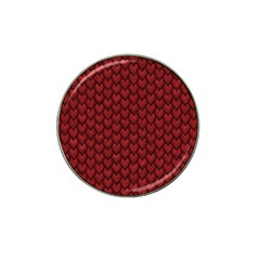 Red Snakeskin Snak Skin Animals Hat Clip Ball Marker (10 Pack) by Mariart