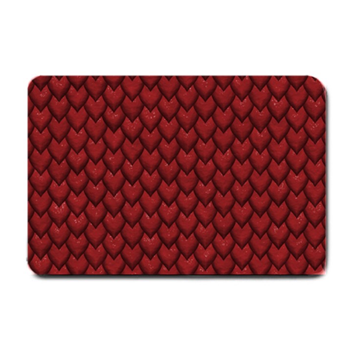 Red Snakeskin Snak Skin Animals Small Doormat 