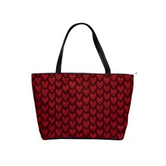 Red Snakeskin Snak Skin Animals Shoulder Handbags by Mariart