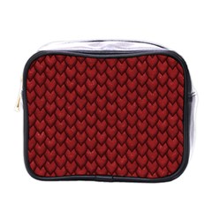 Red Snakeskin Snak Skin Animals Mini Toiletries Bags