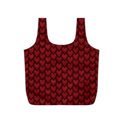 Red Snakeskin Snak Skin Animals Full Print Recycle Bags (s)  by Mariart