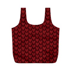 Red Snakeskin Snak Skin Animals Full Print Recycle Bags (m)  by Mariart