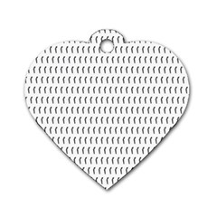 Renelle Box Waves Chevron Wave Line Dog Tag Heart (one Side) by Mariart