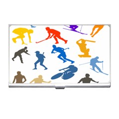 Sport Player Playing Business Card Holders by Mariart