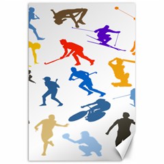 Sport Player Playing Canvas 20  X 30   by Mariart