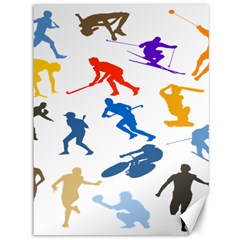 Sport Player Playing Canvas 36  X 48   by Mariart