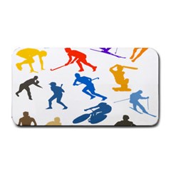 Sport Player Playing Medium Bar Mats by Mariart