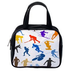 Sport Player Playing Classic Handbags (one Side) by Mariart