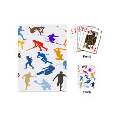 Sport Player Playing Playing Cards (mini)  by Mariart