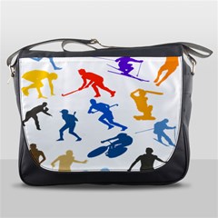 Sport Player Playing Messenger Bags by Mariart