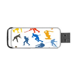 Sport Player Playing Portable Usb Flash (two Sides)