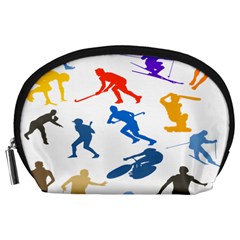 Sport Player Playing Accessory Pouches (large)  by Mariart