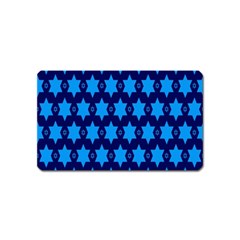 Star Blue Space Wave Chevron Sky Magnet (name Card)