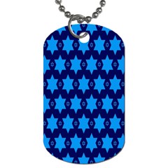 Star Blue Space Wave Chevron Sky Dog Tag (one Side) by Mariart