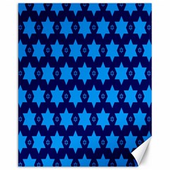 Star Blue Space Wave Chevron Sky Canvas 16  X 20   by Mariart