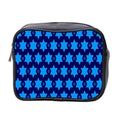 Star Blue Space Wave Chevron Sky Mini Toiletries Bag 2-side by Mariart