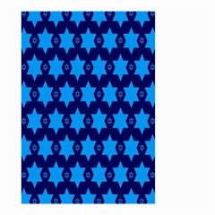 Star Blue Space Wave Chevron Sky Small Garden Flag (two Sides)