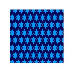 Star Blue Space Wave Chevron Sky Small Satin Scarf (square) by Mariart