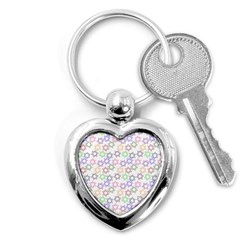 Star Space Color Rainbow Pink Purple Green Yellow Light Neons Key Chains (heart) 