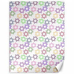 Star Space Color Rainbow Pink Purple Green Yellow Light Neons Canvas 12  X 16   by Mariart