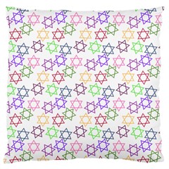 Star Space Color Rainbow Pink Purple Green Yellow Light Neons Large Cushion Case (two Sides) by Mariart