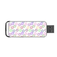 Star Space Color Rainbow Pink Purple Green Yellow Light Neons Portable Usb Flash (one Side)