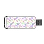 Star Space Color Rainbow Pink Purple Green Yellow Light Neons Portable USB Flash (One Side) Front