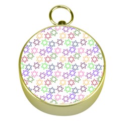 Star Space Color Rainbow Pink Purple Green Yellow Light Neons Gold Compasses by Mariart