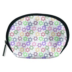 Star Space Color Rainbow Pink Purple Green Yellow Light Neons Accessory Pouches (medium)  by Mariart