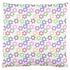 Star Space Color Rainbow Pink Purple Green Yellow Light Neons Large Flano Cushion Case (two Sides) by Mariart