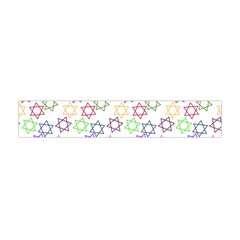 Star Space Color Rainbow Pink Purple Green Yellow Light Neons Flano Scarf (mini) by Mariart