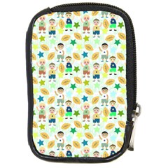 Kids Football Players Playing Sports Star Compact Camera Cases by Mariart