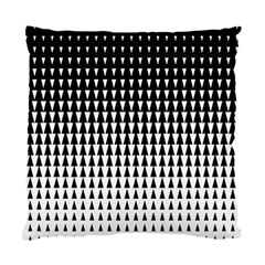 Triangle Black White Wave Chevron Standard Cushion Case (One Side)