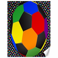 Team Soccer Coming Out Tease Ball Color Rainbow Sport Canvas 18  X 24   by Mariart