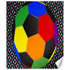 Team Soccer Coming Out Tease Ball Color Rainbow Sport Canvas 20  X 24   by Mariart