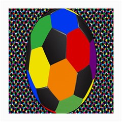 Team Soccer Coming Out Tease Ball Color Rainbow Sport Medium Glasses Cloth by Mariart