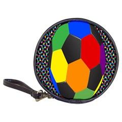 Team Soccer Coming Out Tease Ball Color Rainbow Sport Classic 20-cd Wallets by Mariart