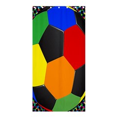 Team Soccer Coming Out Tease Ball Color Rainbow Sport Shower Curtain 36  X 72  (stall)  by Mariart