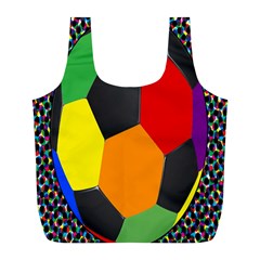 Team Soccer Coming Out Tease Ball Color Rainbow Sport Full Print Recycle Bags (l)  by Mariart