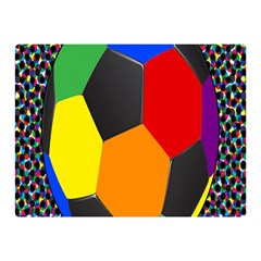 Team Soccer Coming Out Tease Ball Color Rainbow Sport Double Sided Flano Blanket (mini)  by Mariart