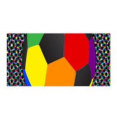 Team Soccer Coming Out Tease Ball Color Rainbow Sport Satin Wrap by Mariart