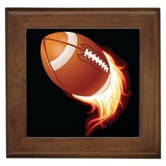 Super Football American Sport Fire Framed Tiles