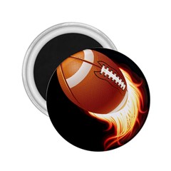 Super Football American Sport Fire 2 25  Magnets by Mariart