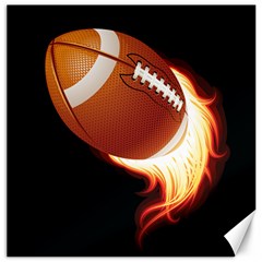 Super Football American Sport Fire Canvas 20  X 20   by Mariart