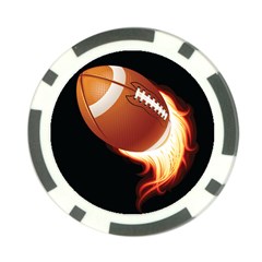 Super Football American Sport Fire Poker Chip Card Guard (10 Pack)